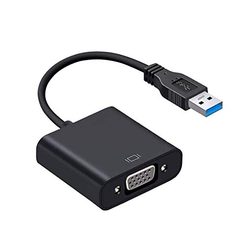 daptateur USB vers VGA, adaptateur USB 3.0 vers VGA, convertisseur vidéo multi-affichage, compatible avec PC, ordinateur portable, Windows 7/8/8.1/10