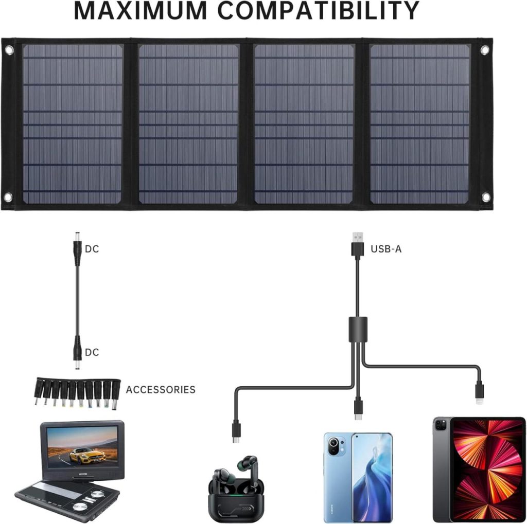 Chargeur solaire pour pc portable + mobile phone